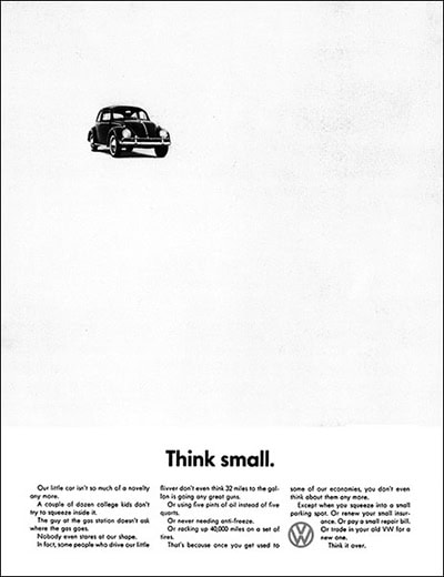 volkswagen think small case study