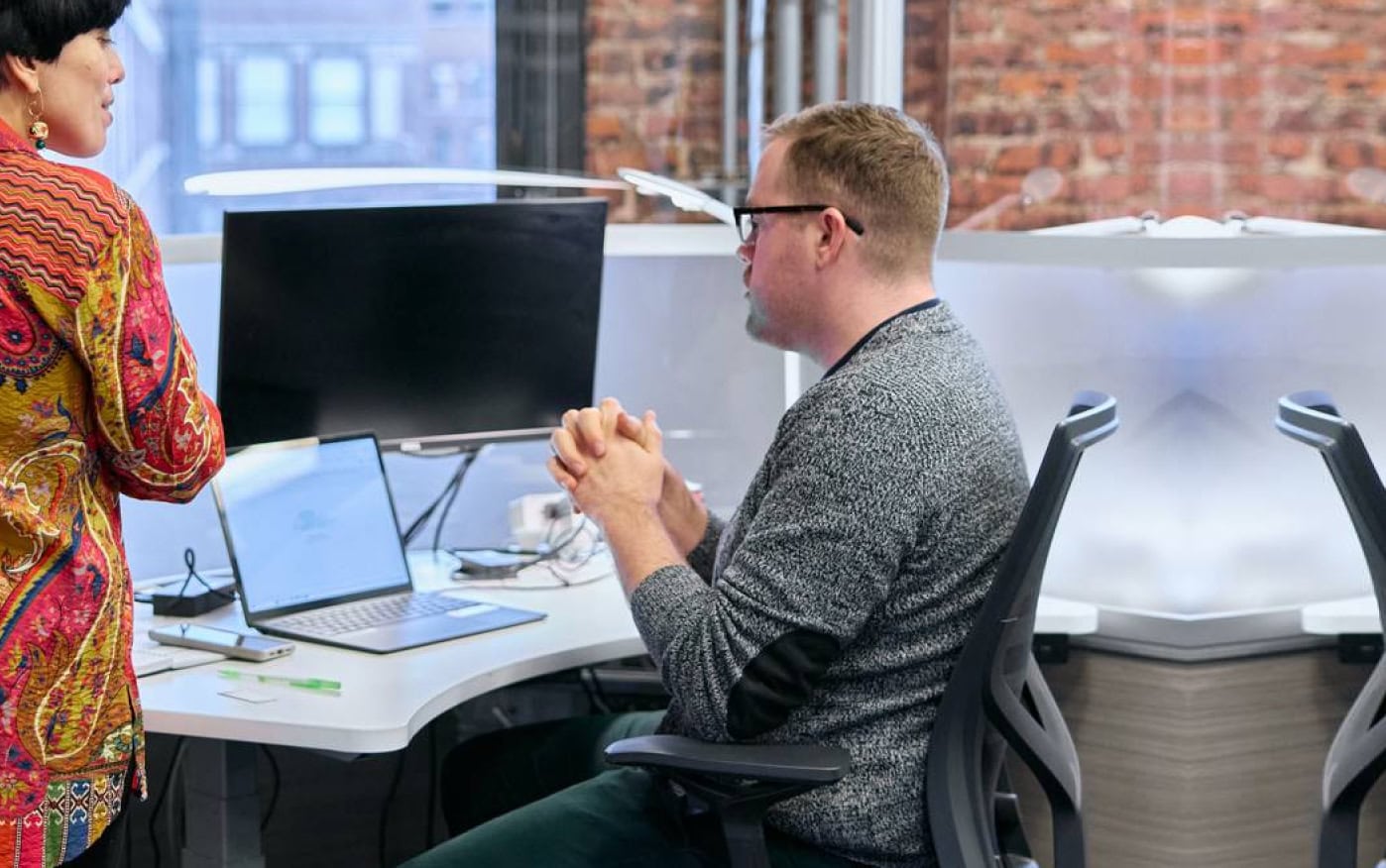 man working at office man working at office