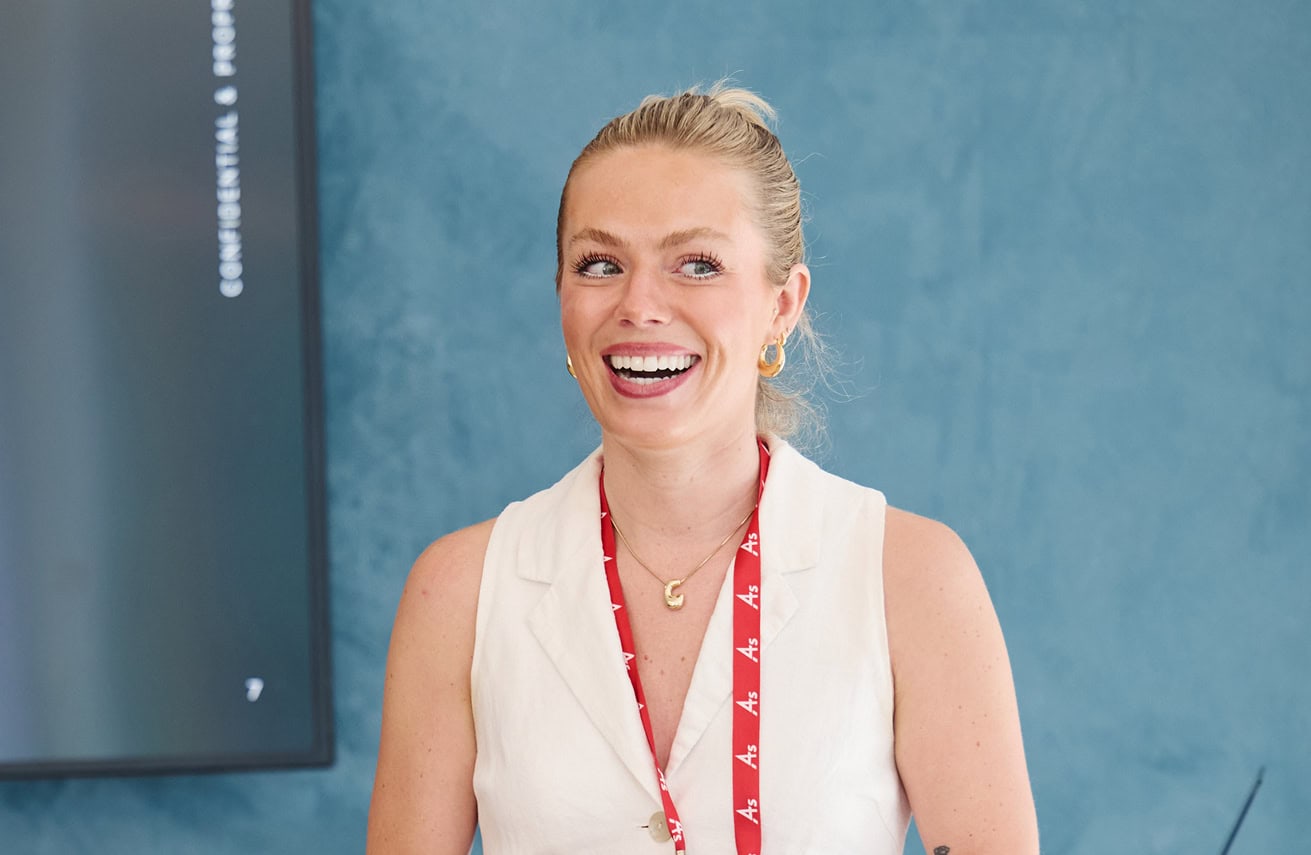 Blonde Woman Smiling