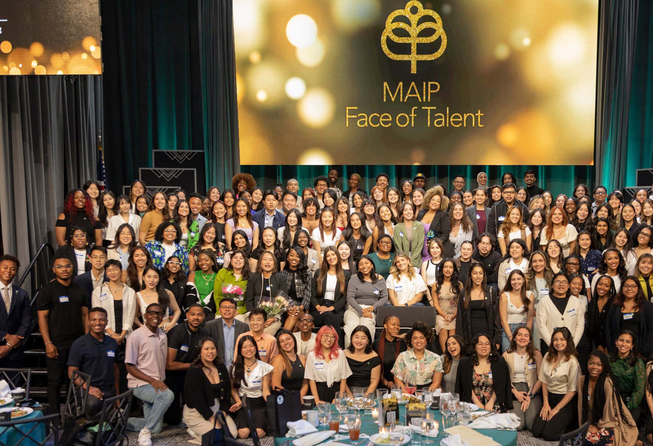 Large group picture of MAIP students